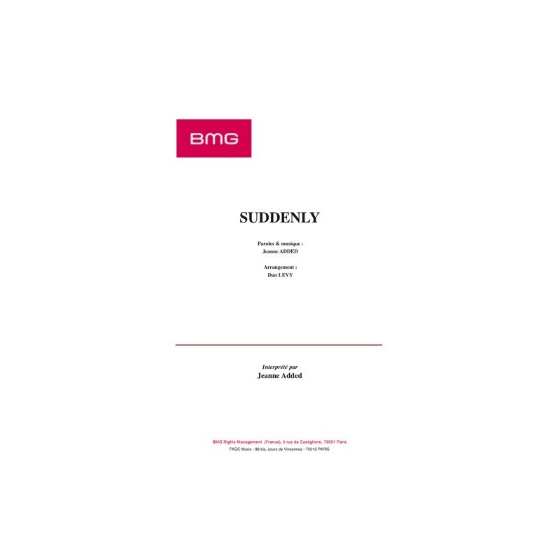 Partition SUDDENLY Jeanne ADDED