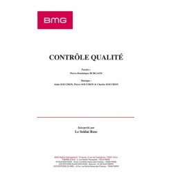 Partition CONTRÔLE QUALITÉ LE SOLDAT ROSE pdf
