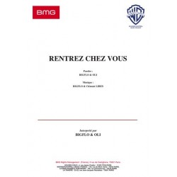 Partition RENTREZ CHEZ VOUS BIGFLO & OLI