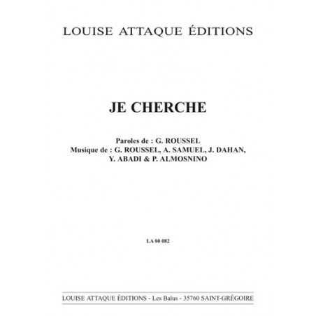 JE CHERCHE