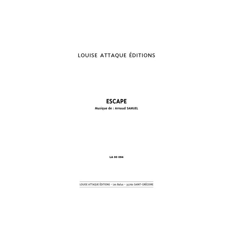 Partition ESCAPE  Arnaud Samuel