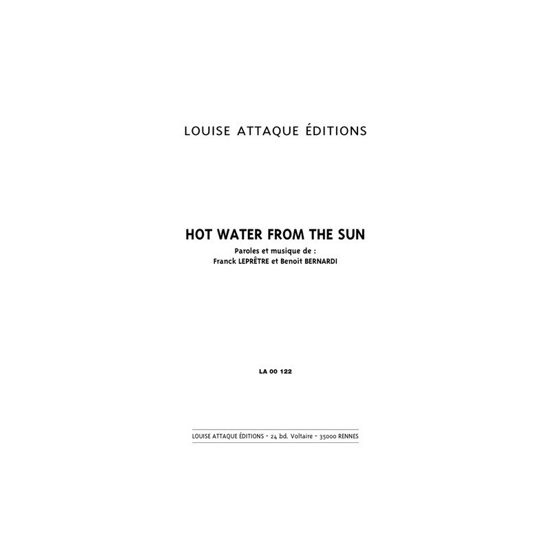 Partition HOT WATER FROM THE SUN CAPTAIN KVERN