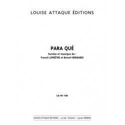 Partition PARA QUÉ CAPTAIN KVERN