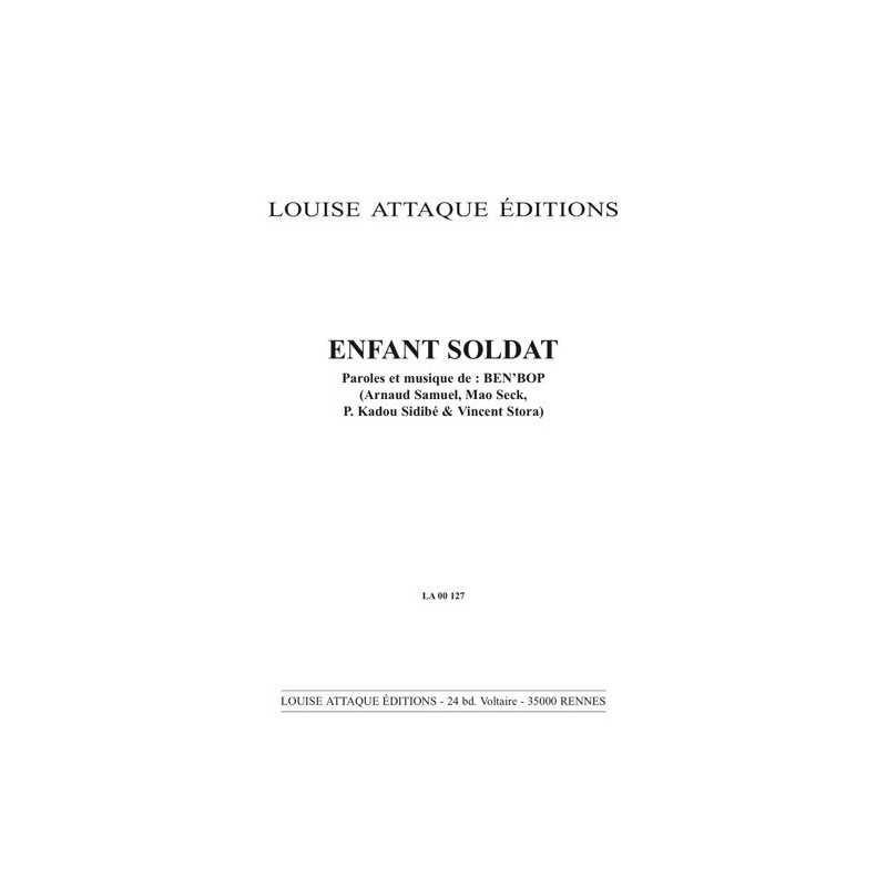 Partition ENFANT SOLDAT  BEN'BOP