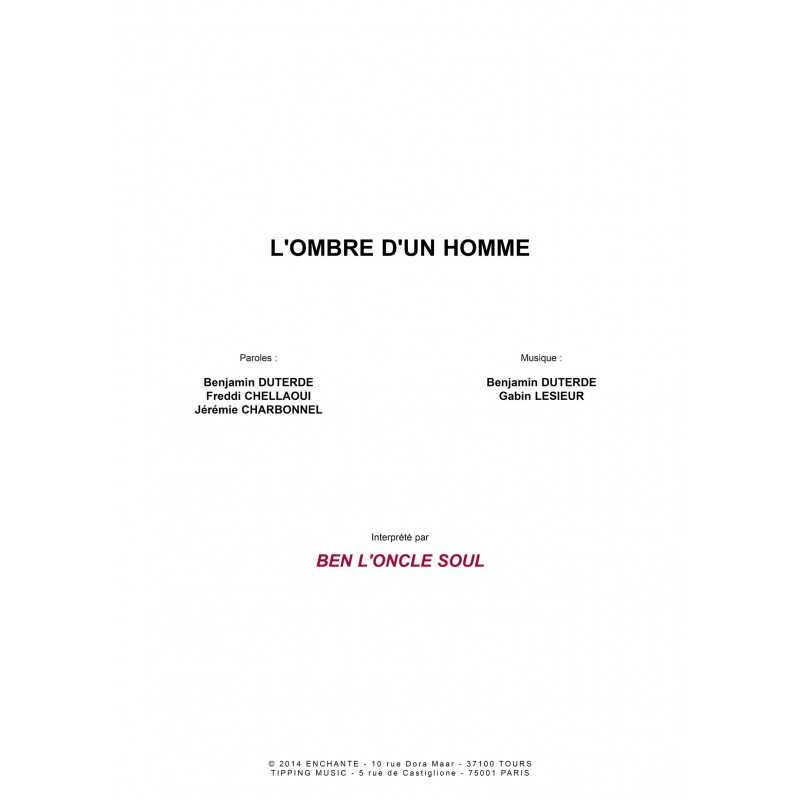 Partition L'OMBRE D'UN HOMME BEN L'ONCLE SOUL
