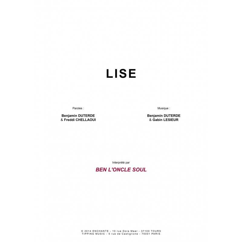 Partition LISE BEN L'ONCLE SOUL