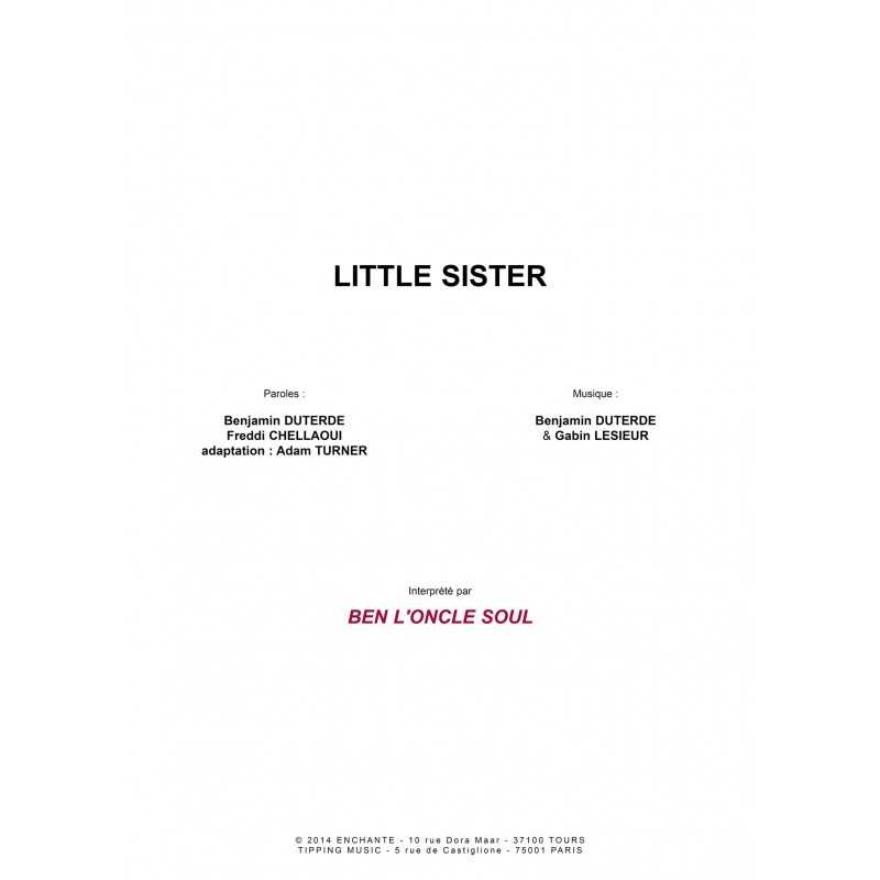 Partition LITTLE SISTER (NEW ENGLISH VERSION) BEN L'ONCLE SOUL