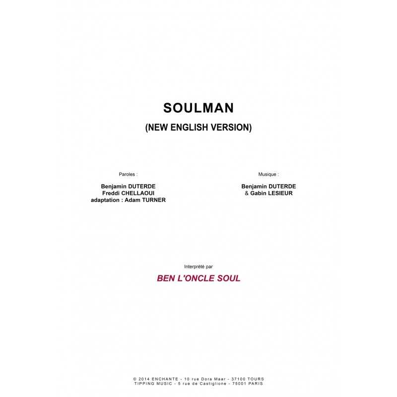 Partition SOULMAN (NEW ENGLISH VERSION) BEN L'ONCLE SOUL