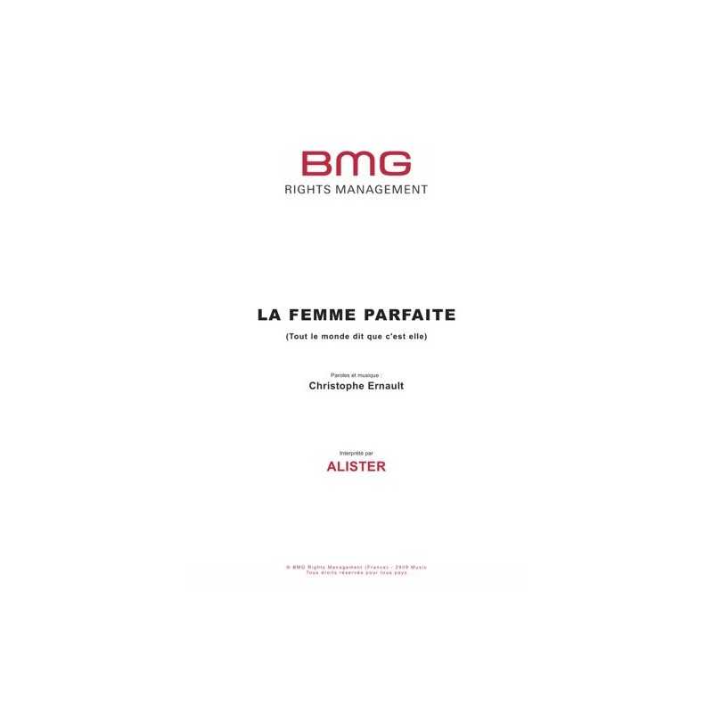 Partition LA FEMME PARFAITE ALISTER