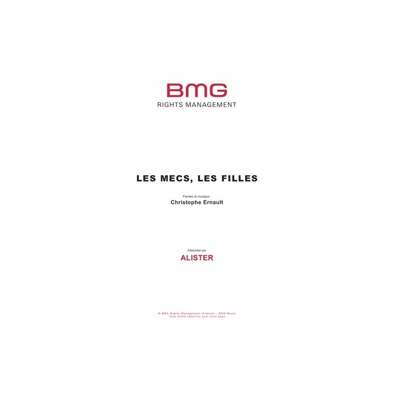 Partition LES MECS