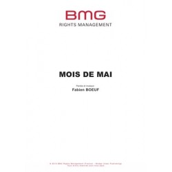 Partition MOIS DE MAI Fabien BŒUF