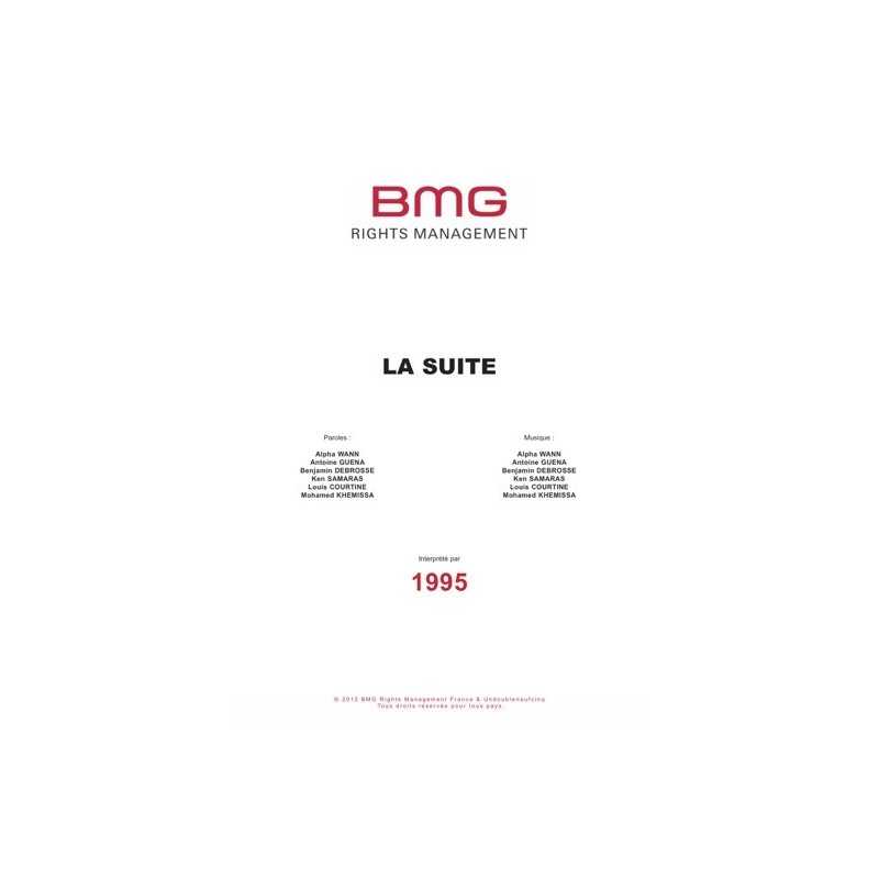 Partition LA SUITE 1995