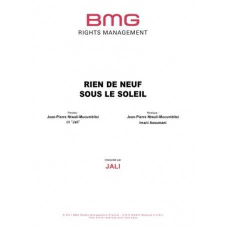 RIEN DE NEUF SOUS LE SOLEIL