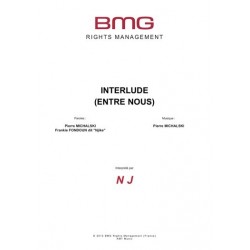 Partition INTERLUDE (ENTRE NOUS) NJ