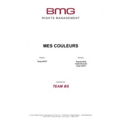 Partition MES COULEURS TEAM BS