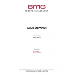 Partition AVION EN PAPIER DARRELL