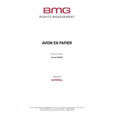 AVION EN PAPIER