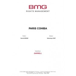 Partition PARIS COHIBA DARRELL