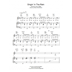 Sheet music SINGIN' IN THE RAIN Gene Kelly