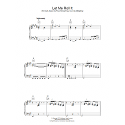 Sheet music LET ME ROLL IT Paul McCartney