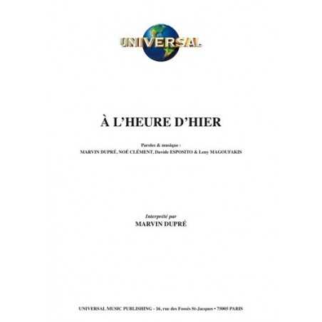 À L’HEURE D’HIER