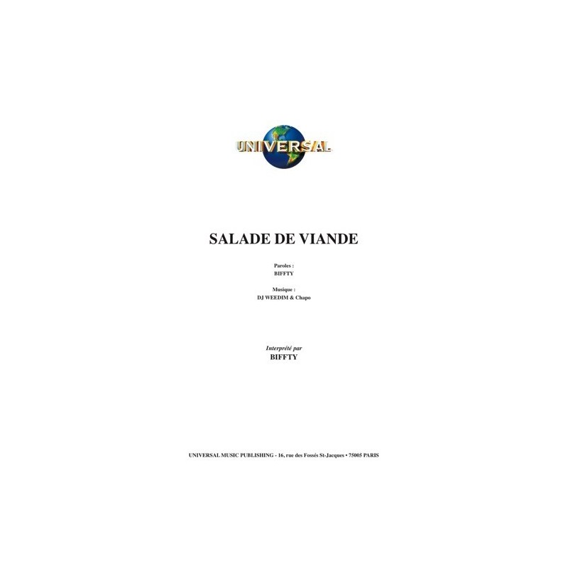 Partition SALADE DE VIANDE BIFFTY
