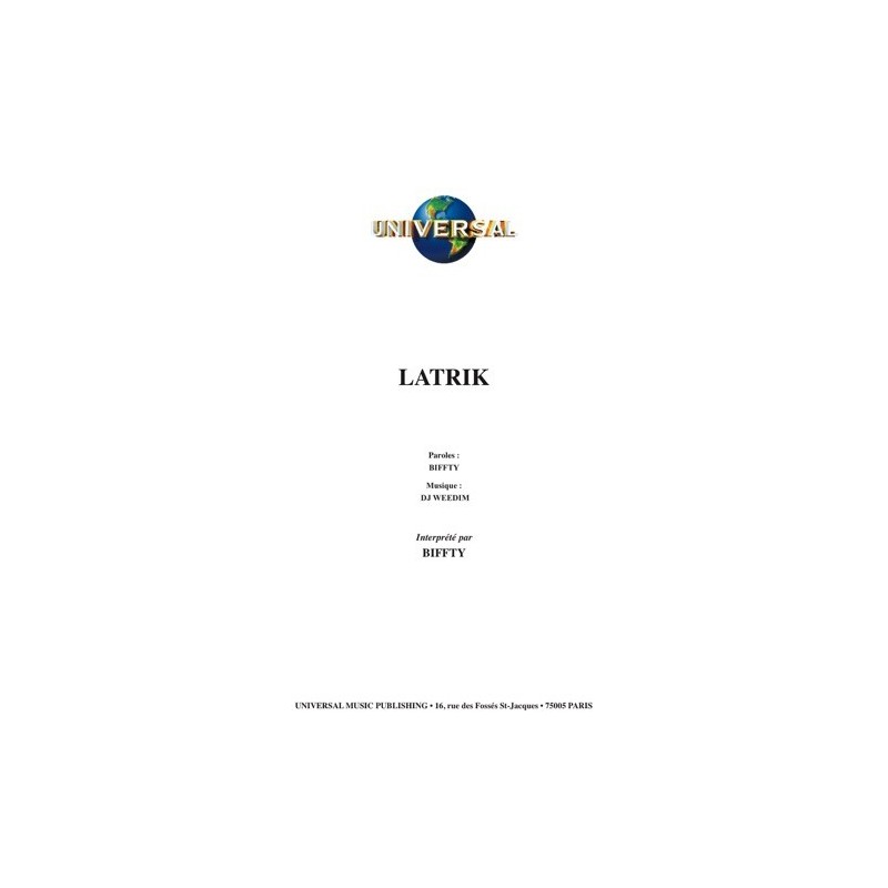 Partition LATRIK BIFFTY