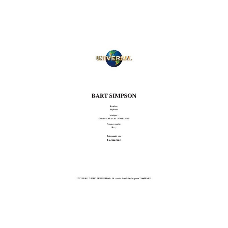Partition BART SIMPSON COLUMBINE