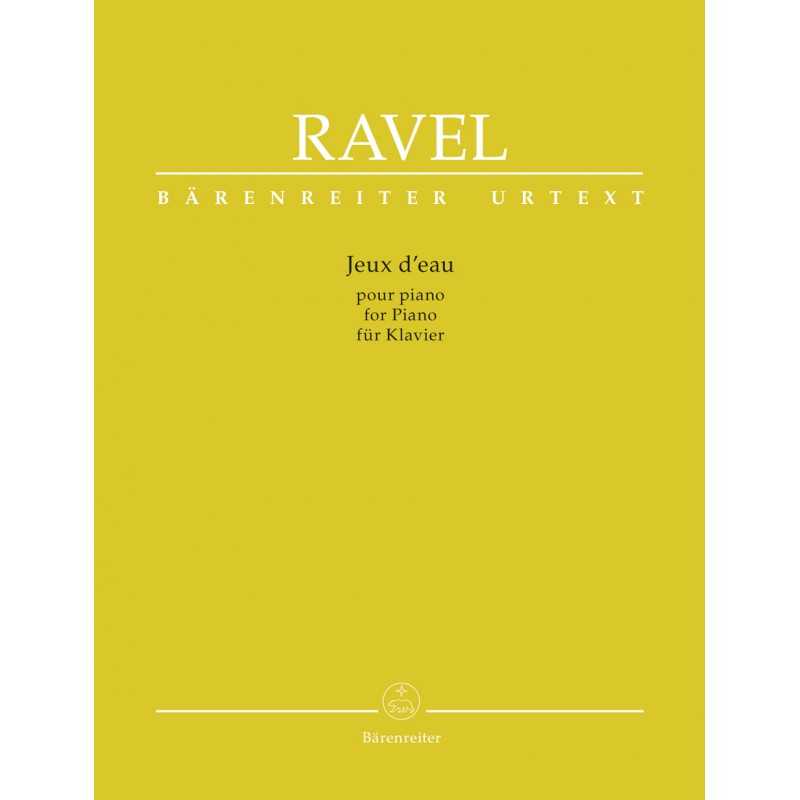Songbook JEUX D'EAU Maurice Ravel