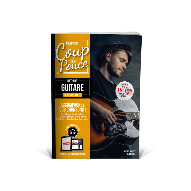 COUP DE POUCE METHODE DÉBUTANT GUITARE VOL.1 Denis Roux