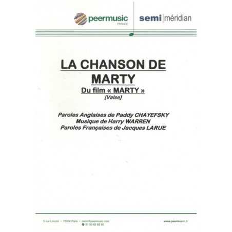 LA CHANSON DE MARTY