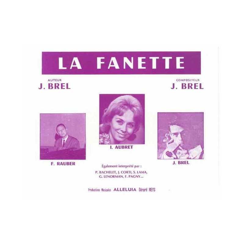 Partition LA FANETTE Jacques BREL