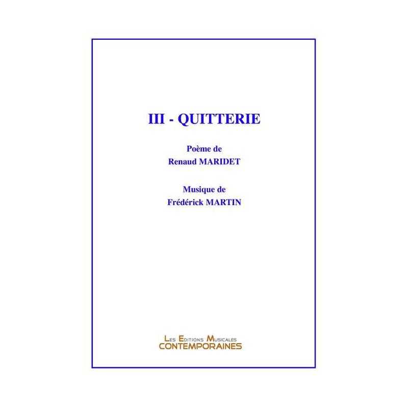 III - QUITTERIE