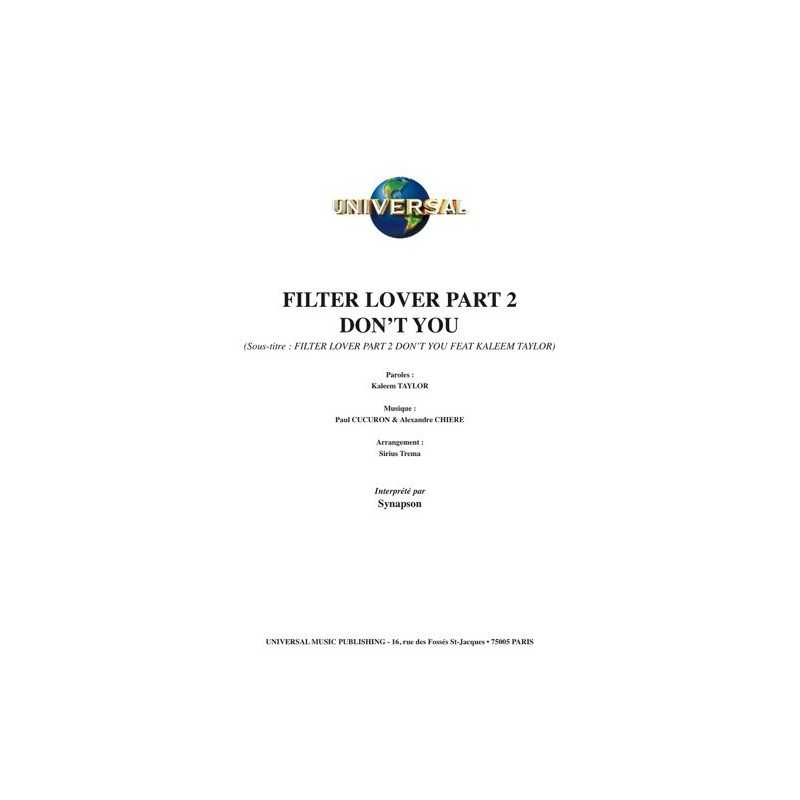 Partition FILTER LOVER PART 2 DON'T YOU