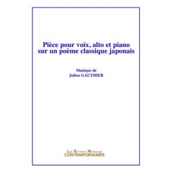 Pièce pour voix, alto et piano sur un poème classique japonais
