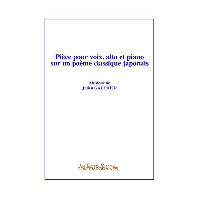 Pièce pour voix, alto et piano sur un poème classique japonais