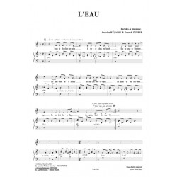 Sheet music L'EAU Les Wriggles
