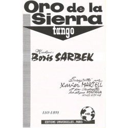 Partition ORO DE LA SIERRA Xavier MARTELL