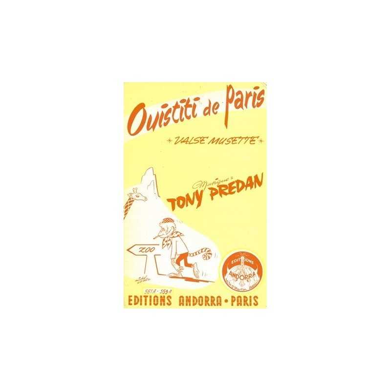 Partition OUISTITI DE PARIS