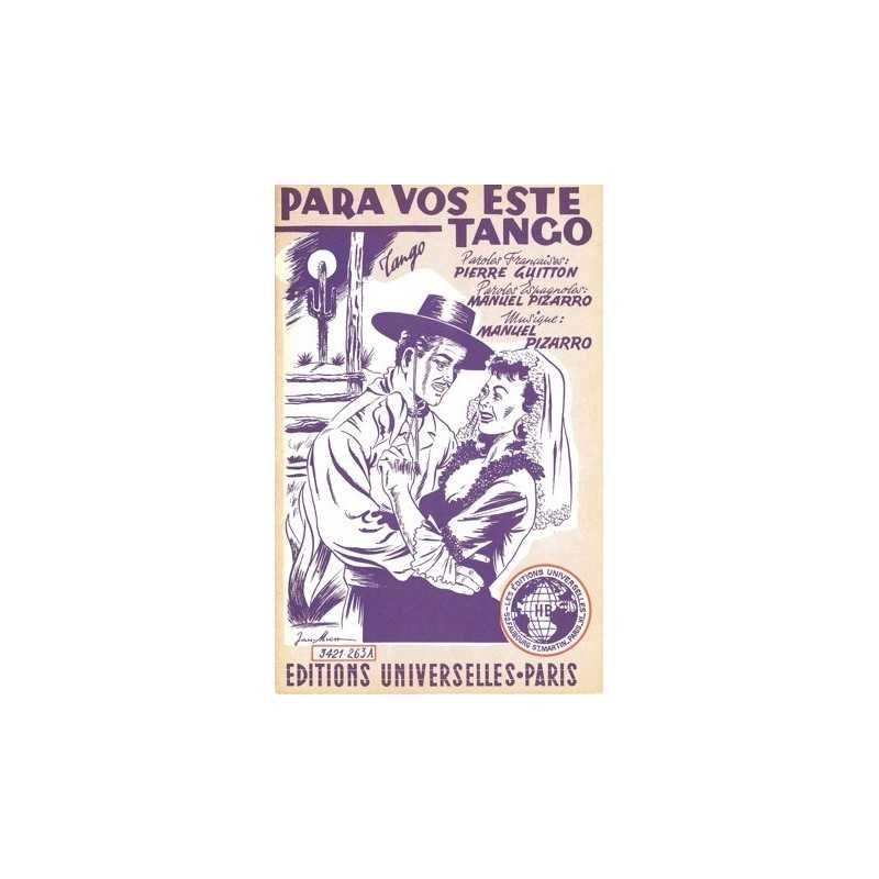 Partition PARA VOS ESTE TANGO