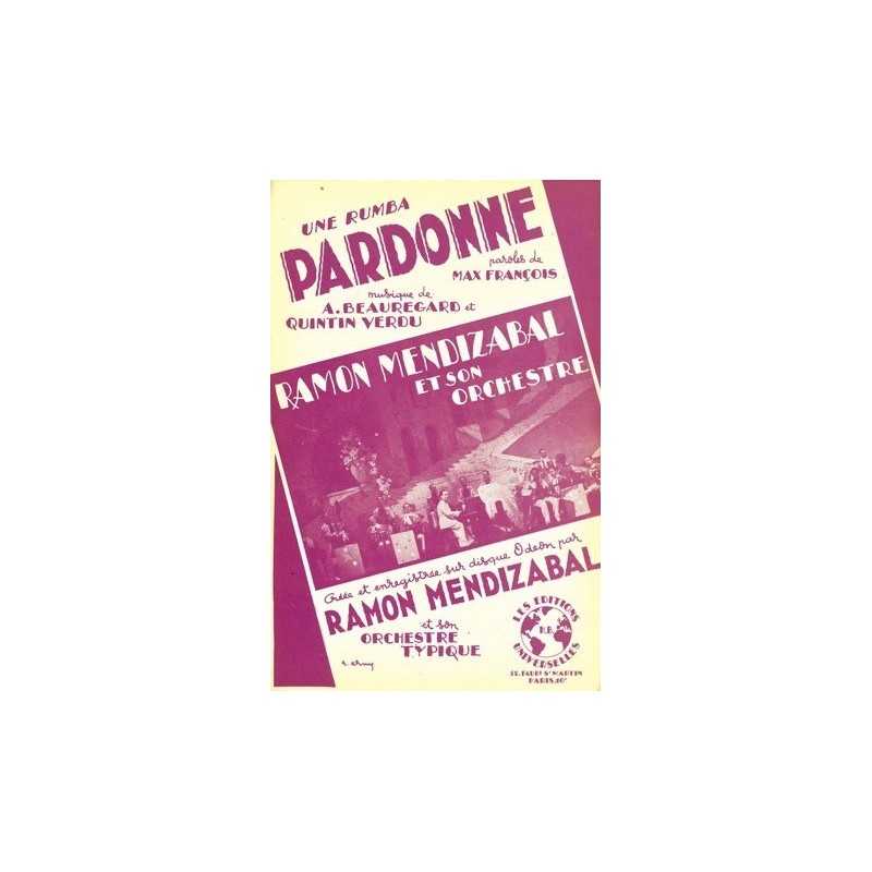 Partition PARDONNE Ramon MENDIZABAL