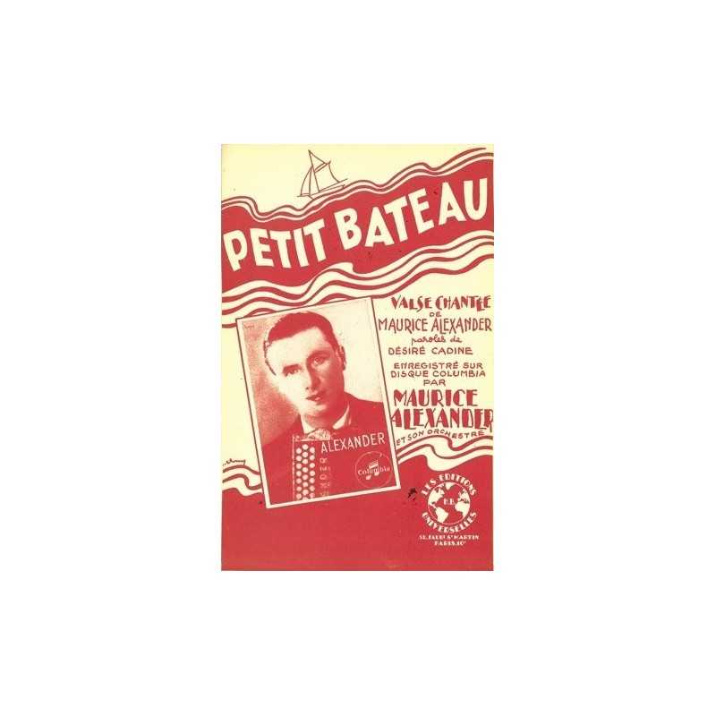 Partition PETIT BATEAU Maurice ALEXANDER