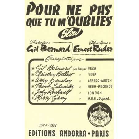 POUR NE PAS QUE TU M'OUBLIES - MOI J'AI UNE GOSSE