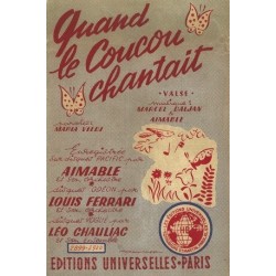 Partition QUAND LE COUCOU CHANTAIT AIMABLE