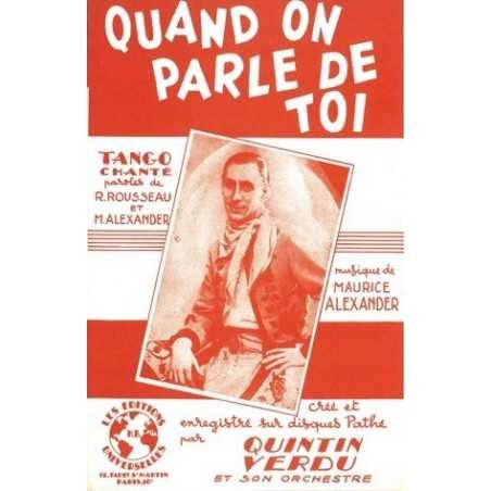 QUAND ON PARLE DE TOI - RUBIA