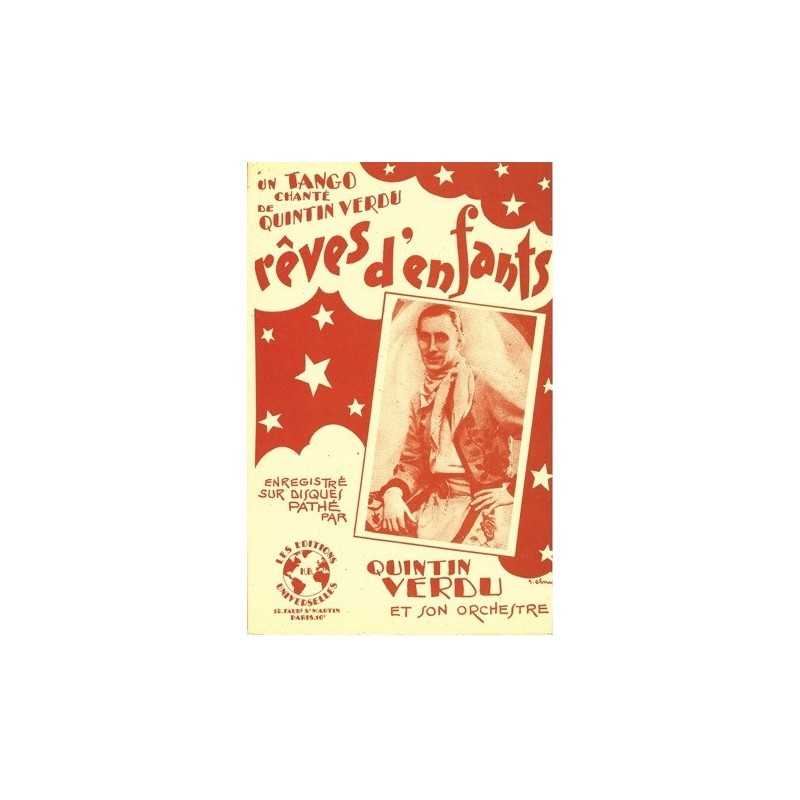 Partition RÊVES D'ENFANTS Quintin VERDU