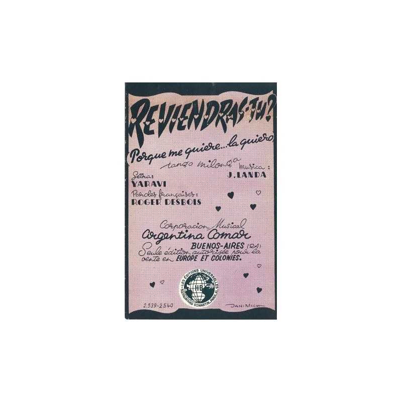 Partition REVIENDRAS TU
