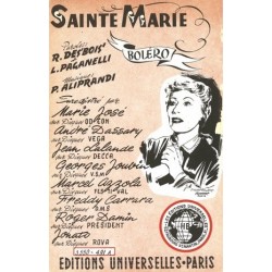 Partition SAINTE MARIE MARIE-JOSÉ