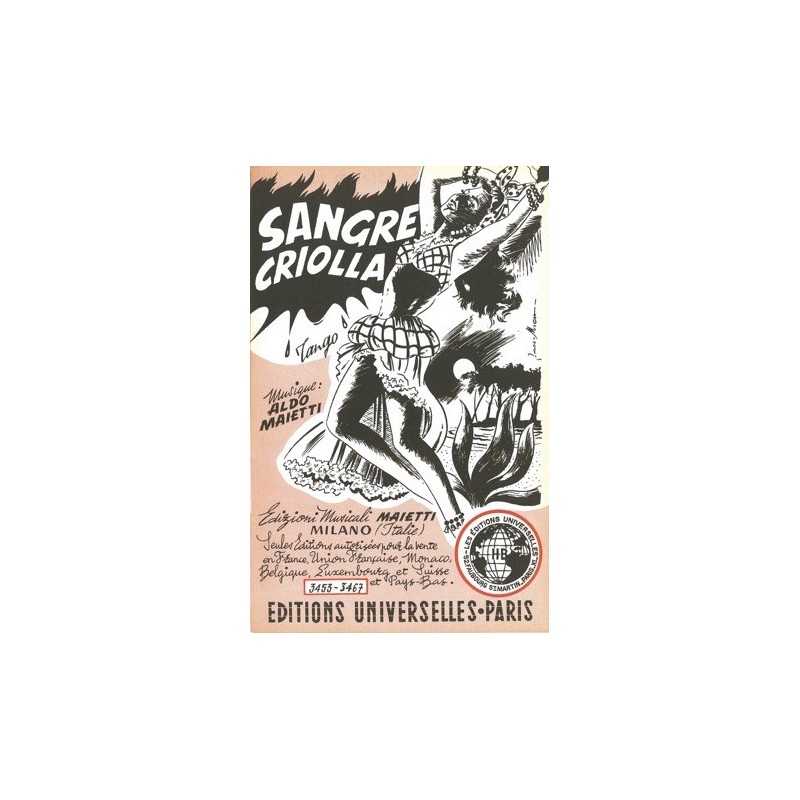 Partition SANGRE CRIOLLA