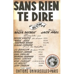 Partition SANS RIEN TE DIRE MARIE-JOSÉ